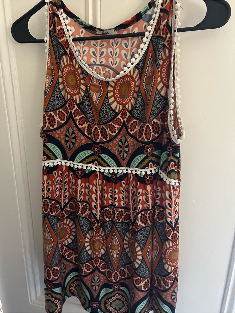 Boho Printed Tank shirt - Multicolor